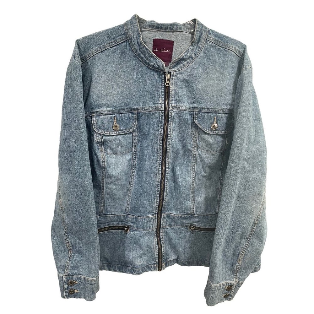 GLORIA VANDERBILT DENIM JEAN JACKET 1X AK91